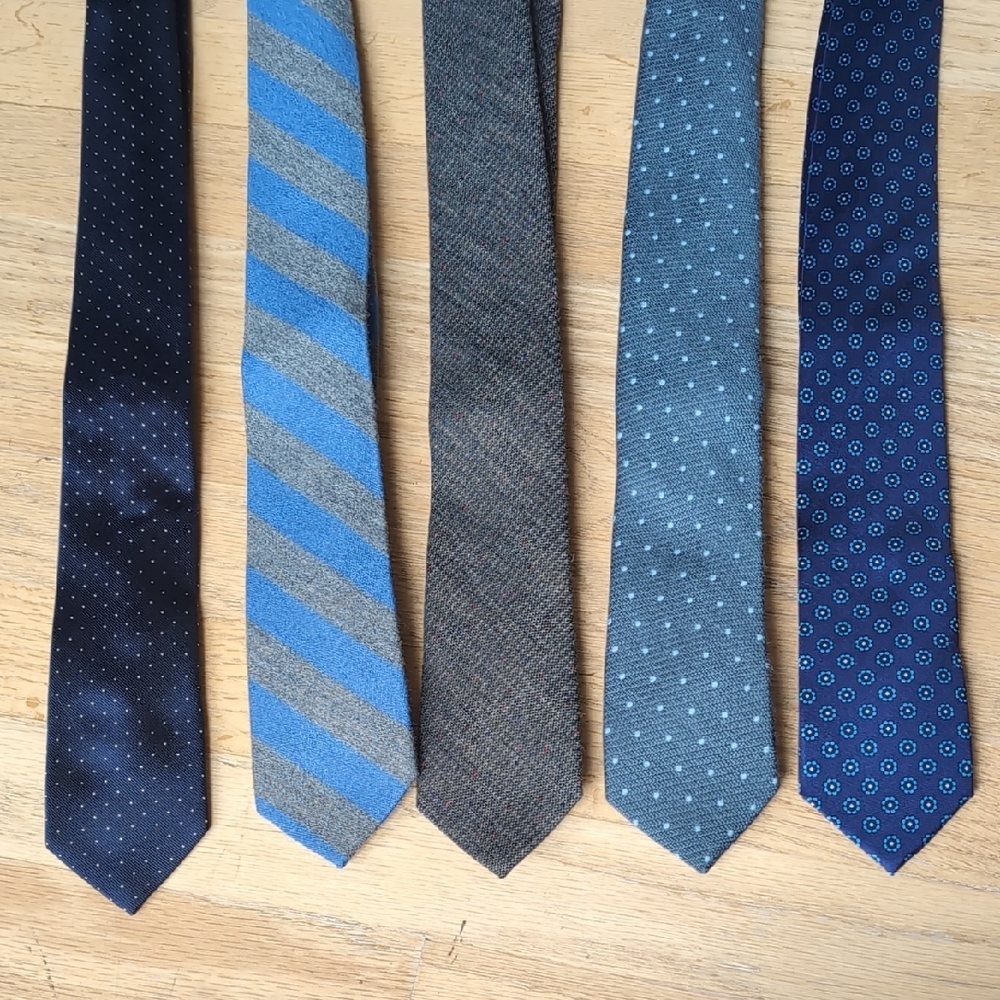 J Crew Men's Assorted Patterned Ties Collection